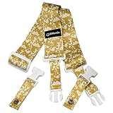 DiMarzio ディマジオ Steve Vai シグネチャー･クリップロック･ストラップ "UtoPIA" ショートタイプ White&Gold DD2251S