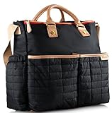 : Diaper Bag- by MAMAN - with Matching Changing Pad - Stylish Designer Tote for Moms - for Baby Boys