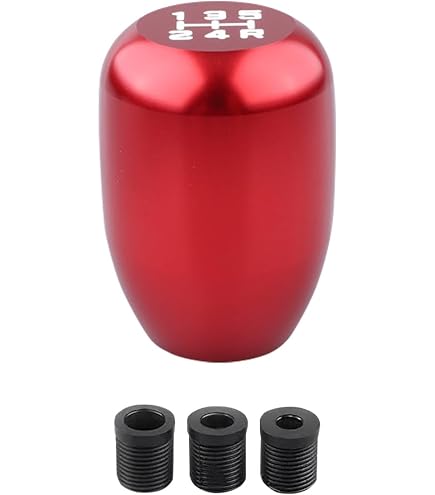 Amazon.co.jp: シフトノブ スバル用 6速 MT レザー スウェード レッド