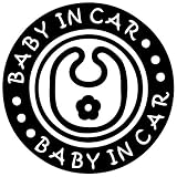 ベイビー イン カー ステッカーbaby in car /車用/シール/ Vinyl//ステッカー/bicr02(黒)