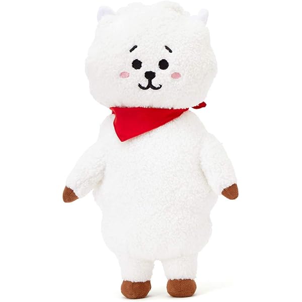 Amazon.co.jp: オーロラ BT21公式グッズ RJ ぬいぐるみ M ホワイト BT21   RJぬいぐるみ