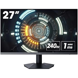 KOORUI ゲーミングモニター 27インチモニター フルHD VAパネル 240Hz  