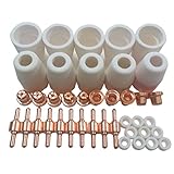 プラズマカッター 切断機 トーチ 用 先端 消耗品 4種 10組 セット金属 切断 セラミック CUT 40