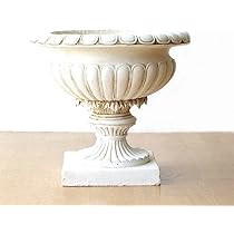 ロココ調柄高級陶器クラシックプランターと台座セット ロココ調柄高級陶器クラシックプランターと台座セット