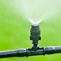 [笑顔一番] 15m 熱中症 対策 夏 散水 DIY ツール ミスト シャワー エコ で やさしい 水やり 手軽 に シュワ～ ミスト 花壇 観葉 植物 芝生 ガーデン 用 霧 ミストスプレー 水道 蛇口 に 簡単取付 アダプター 付き 冬 乾燥 温