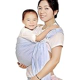 Cuby 新生児　ベビースリング　抱っこ紐　スリーピングサポート　サイズ調節可能な抱っこひも( 新生児~2歳 )説明書あり (ライトブルー)