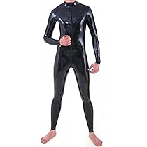 ラテックス製フロントジッパー式全身スーツ男性用XS ラテックス製フロントジッパー式全身スーツ男性用XS Amazon.co
