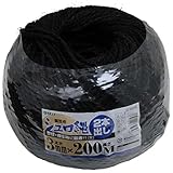 Y-SK11 シュロ縄 黒 Φ3mm×200m