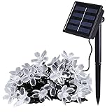 Outdoor Solar Power Decorative String Lights Anko 50 LED 21 ft Water resistant Fairy Blossom Light f