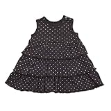 Anna Nicola(アンナニコラ) 水玉３段フリルスカートロンパース 日本製 グレー 80cm