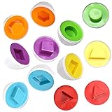 Matching Shapes and Colors Eggs, Educational Game Toy, Enhance Motor Skills, Age 2+ [並行輸入品]