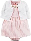 カーターズ Carter's 半袖ワンピース ＆ カーディガン 2点セット 2-Piece Babysoft Bodysuit Dress & Cardigan Set 6M (61-67cm)