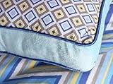 Caden Lane Ikat Collection Bedding Square Pillow, Blue by Caden Lane