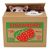 キュートItazura Stealing猫コインペニーセント貯金箱Monkey保存ボックスKids