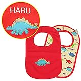 マックザヤック(Mak the yak) 【名入れ可能】 出産祝い ビブ スタイ よだれかけ （恐竜） ベビー 新生児 ギフト プレゼント NY発 【日本正規代理店】 名入れあり