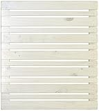 ボーダーフェンス ベランダdeウォール モダン ショート(80cm幅) 1枚 ウォッシュホワイト 高さ88cm JSBF-MDN880-800WHT