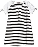 《H28年夏物》 nico hrat(ニコフラート) 製品洗い加工済み 天竺ボーダーワンピース 120cm /BK NO.B-260832