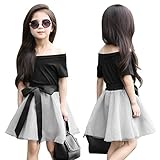 2pcs子供用ガールズコットンT -シャツ+バブルチュチュドレススカート服セットかわいいダイヤモンドClothing半袖トップとパンツドレス