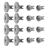 spares2goバスケットラックWheels for Zanussi食器洗い機 8 Upper Wheels + 8 Lower 02-UDWW-240