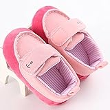 子供スリッポン　ベビースニーカー　赤ちゃんシューズ 　可愛いズック靴　女児　男児　快適　歩行練習　散歩　柔らかい底靴　結婚式　綿布　ピンク　13cm　12-18ヶ月に対応靴　春　夏　秋