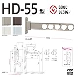 川口技研:腰壁用ホスクリーン HD-55型(2本入) DB(ダークブロンズ) HD-55-DB