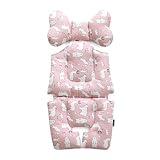 ベビーカーシート ベビーカークッション [ mela-B | メラビー] ベビーライナー ベーシックライン (Wild Animal - Pink)
