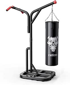 Amazon スタンド付きサンドバッグ 吊り下げ式サンドバッグ 吸盤固定 吊り下げタイプ 懸垂 パンチングマシン ファイティングバッグ ヘビーバッグ 格闘技 ボクシ ブラック Do2do サンドバッグ