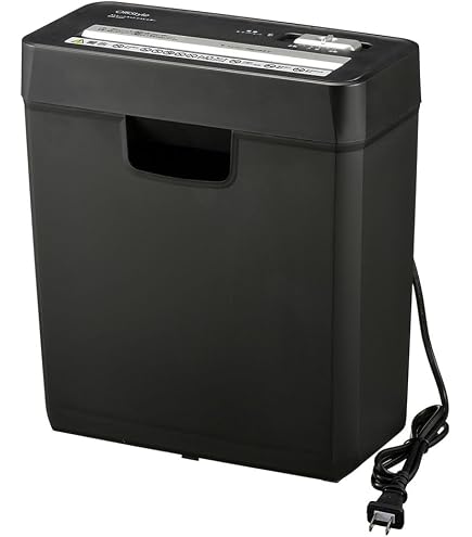 Amazon | オーム電機 OHM クロスカットシュレッダー SHR-X581 ブラック