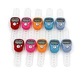 JomMart 小型 デジタル カウンター 計数器 数取器 指用 10個 セット (5色Ｈ) MJ0077