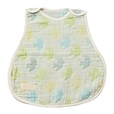 baby.e-sleep(ベビーイースリープ)×QUARTER REPORT ピジョン6重ガーゼスリーパー(エメラルド 6重ガーゼ) 43×45cm