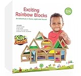 エキサイティングなきらめく水、虹音、砂の木製のブロックの色、光と音での冒険【並行輸入品】