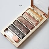 (C) - Anshinto 5 Colour Shiny Glitter Eyeshadow Makeup Eye Shadow Palette for Women (C)