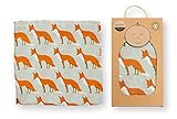 Milkbarn Organic Muslin Swaddle Blanket (Fox) [並行輸入品]
