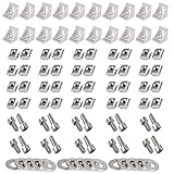 4040シリーズ アルミプロファイルコネクターセット20個 コーナーブラケット40個 M8x20mm Tスロットナット 40個 M8フラットワッシャ 40個 M8x16mm 六角ソケットキャップスクリューボルト 8mmスロットアルミプロファイルアクセサリー