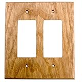 Sierra Lifestyles Traditional Switch Plate, 2 Rocker, Red Oak by Sierra Lifestyles