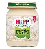 HiPP Organic Creamy Rice Breakfast 4+ Months 125g (Pack of 2) - ヒップオーガニッククリーミーライス朝食4+ヶ月125グラム (Hipp)