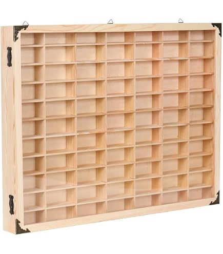 Amazon.co.jp: ZYIHNIRB トミカ収納ケース 木製 棚 60マス