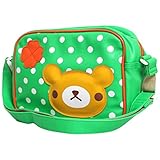 パプピ 幼稚園バック 男の子 キッズ クマ 通園バック ショルダー 通学 通園 遠足 子供用 くま-グリーン F