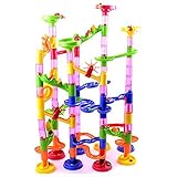 SODIAL ( R ) 105ピース楽しいコンストラクションDIY大理石Race RaceラビリンスのボールのトラックBuilding Blocks Building Games