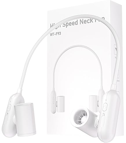 Amazon.co.jp: HIRO ネックツインファン ホワイト USB充電式 7枚