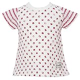 2016年 夏物 UZULAND ウズランド 天竺 ドットレースプリント 半袖Ｔシャツ レッド◇90cm