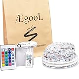 AEGOOL ledテープライト RGB 非防水 DC12V 5A WIFIでスマホアプリ操作 24keyリモコン操作 多色選択可能 60leds/M 10M SMD5050