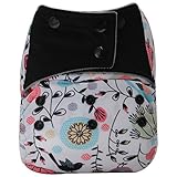 AIO Reusable Washable Cloth Diaper Nappy Charcoal Bamboo Insert Overnight