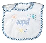 Raindrops Embroidered Bib, Oops by Raindrops