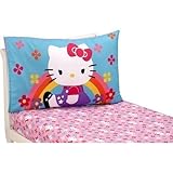 Hello Kitty Stars and Rainbows Toddler Sheet Set by Sanrio by Hello Kitty