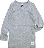 【KUT】コットンフライス長袖Tシャツ キッズ 男の子 女の子 ボーダー 無地 韓国子供服のマリンキャッスル100cm110cm120cm130cm 100cm グレー