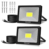 MEIKEE led 投光器 作業灯 看板灯 30W 昼光色 集魚灯 駐車場灯 省エネ 高輝度 豪雨対応 工場 IP66防水 体育館用 倉庫