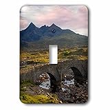 Danita Delimont – Bridges – Old stone bridge over river Slichagan、Slichagan、Skye、スコットランド – 照明スイッチカバー