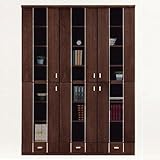 ヒルトン 日本製 耐震ラッチ付 ツキ板+強化ガラス 135 フリーボード (ウォールナット)