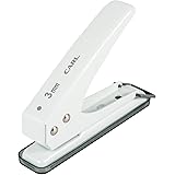 カール事務器(CARL) 穴あけパンチ 1穴 穴径3mm 18枚 ホワイト SD-130-W